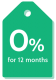 0 percent 12 months