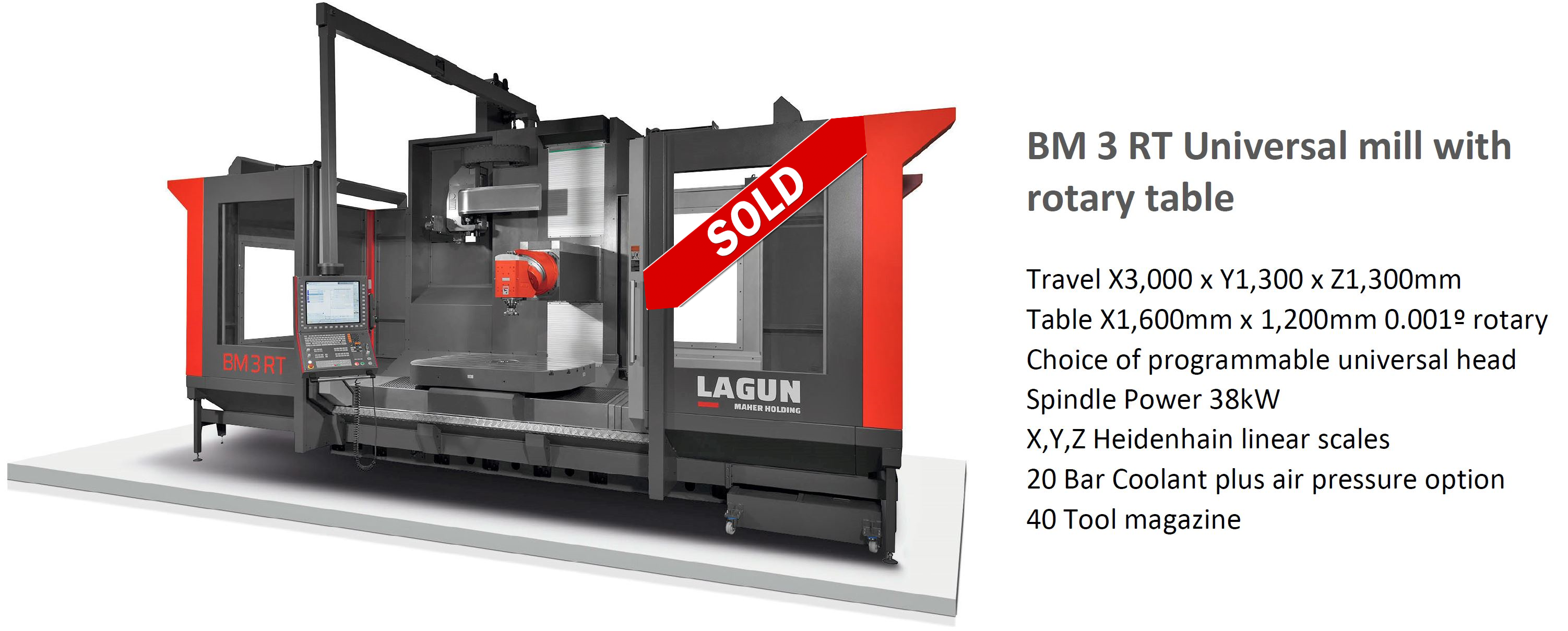 Lagun BM RT bed mill CNC TDT UK